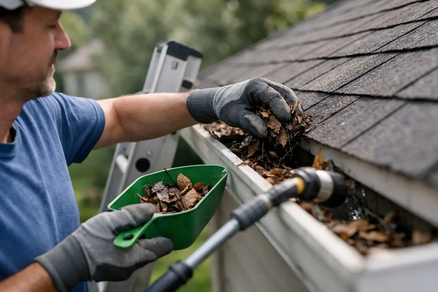 How to Clean Rain Gutters Safely