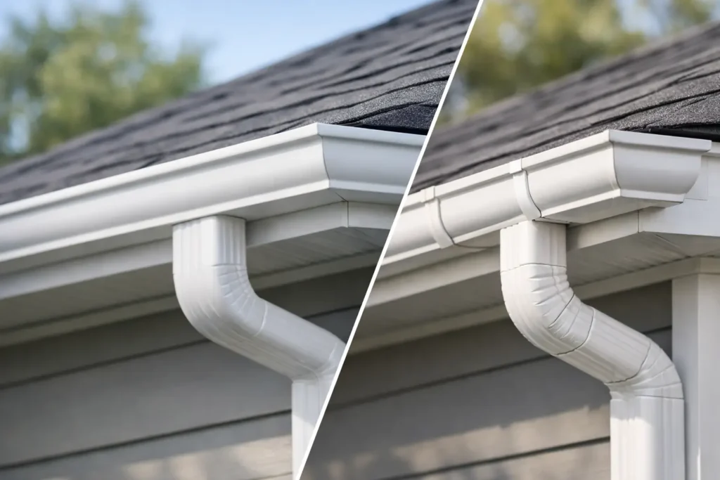 Seamless Gutters vs Sectional Gutters