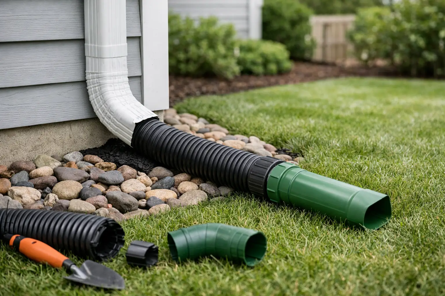 How to Extend Downspouts the Right Way