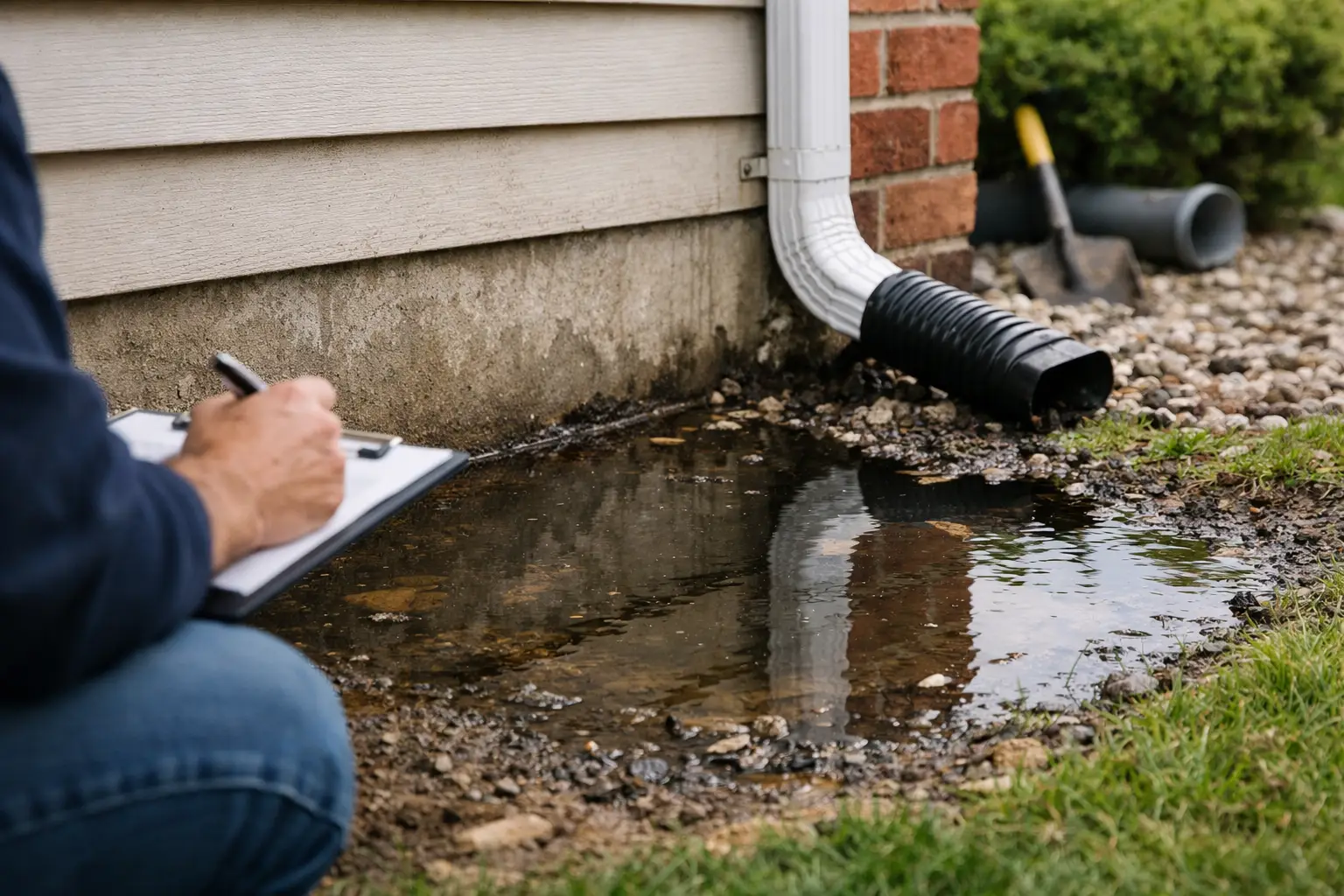 Pooling Water by Foundation? Fix the Cause