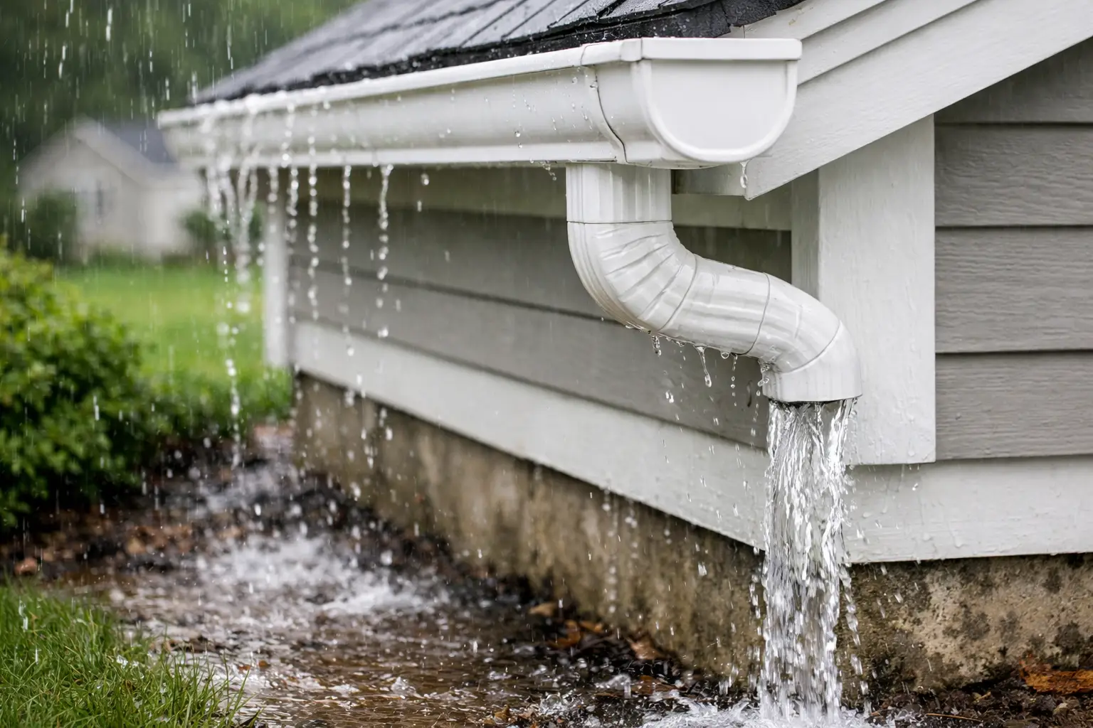 Water Damage Prevented by Gutters