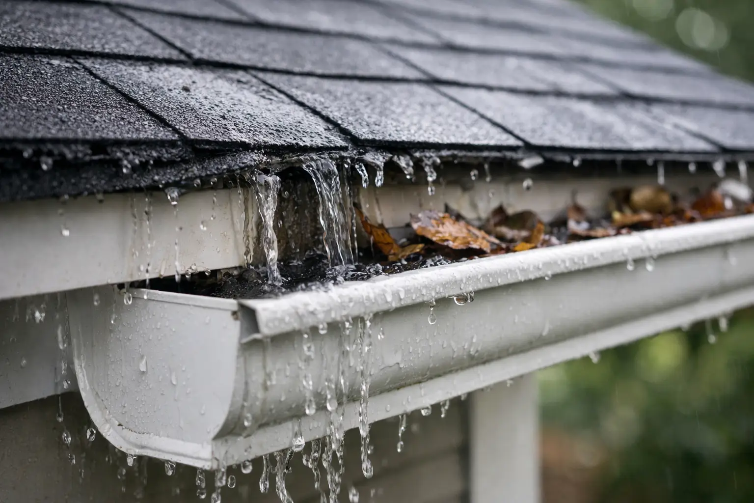 What Causes Water Behind Gutters?
