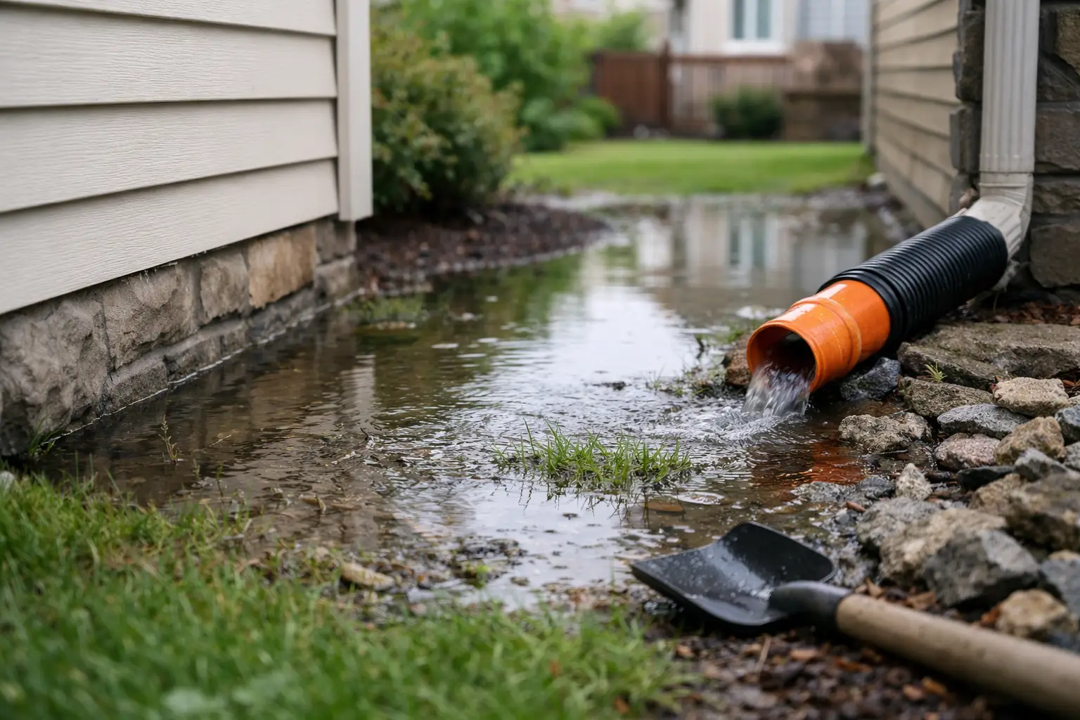 Water Pooling Near Your House Causes and Fixes