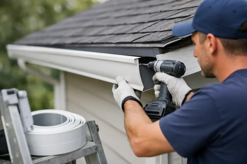 How Seamless Gutters Are Installed on Your Home