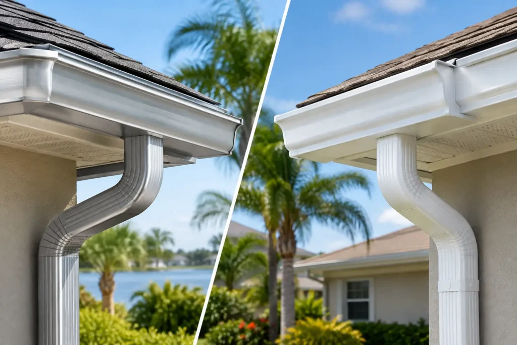 Aluminum Versus Vinyl Gutters for Orlando Homes